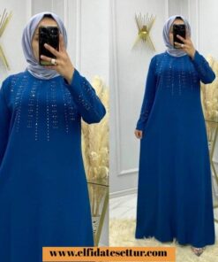 Büyük beden krep kumaş elbise