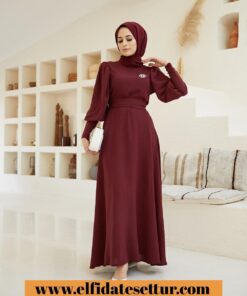 Ayrobin kumaş elbise