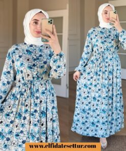 Viskon kumaş mukaddes elbise