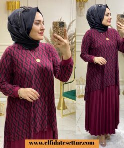 Tilda kumaş ecehan etekli takım