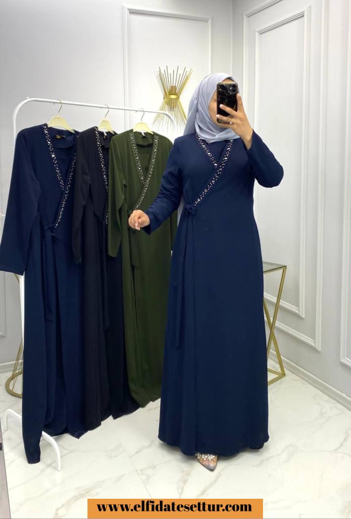 Petek kumaş kapaklı ferace - Görsel 5