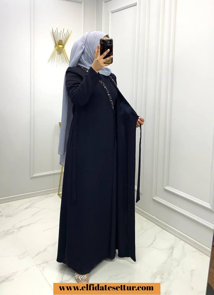 Petek kumaş kapaklı ferace - Görsel 4