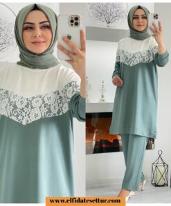 İki iplik kumaş dilara takım