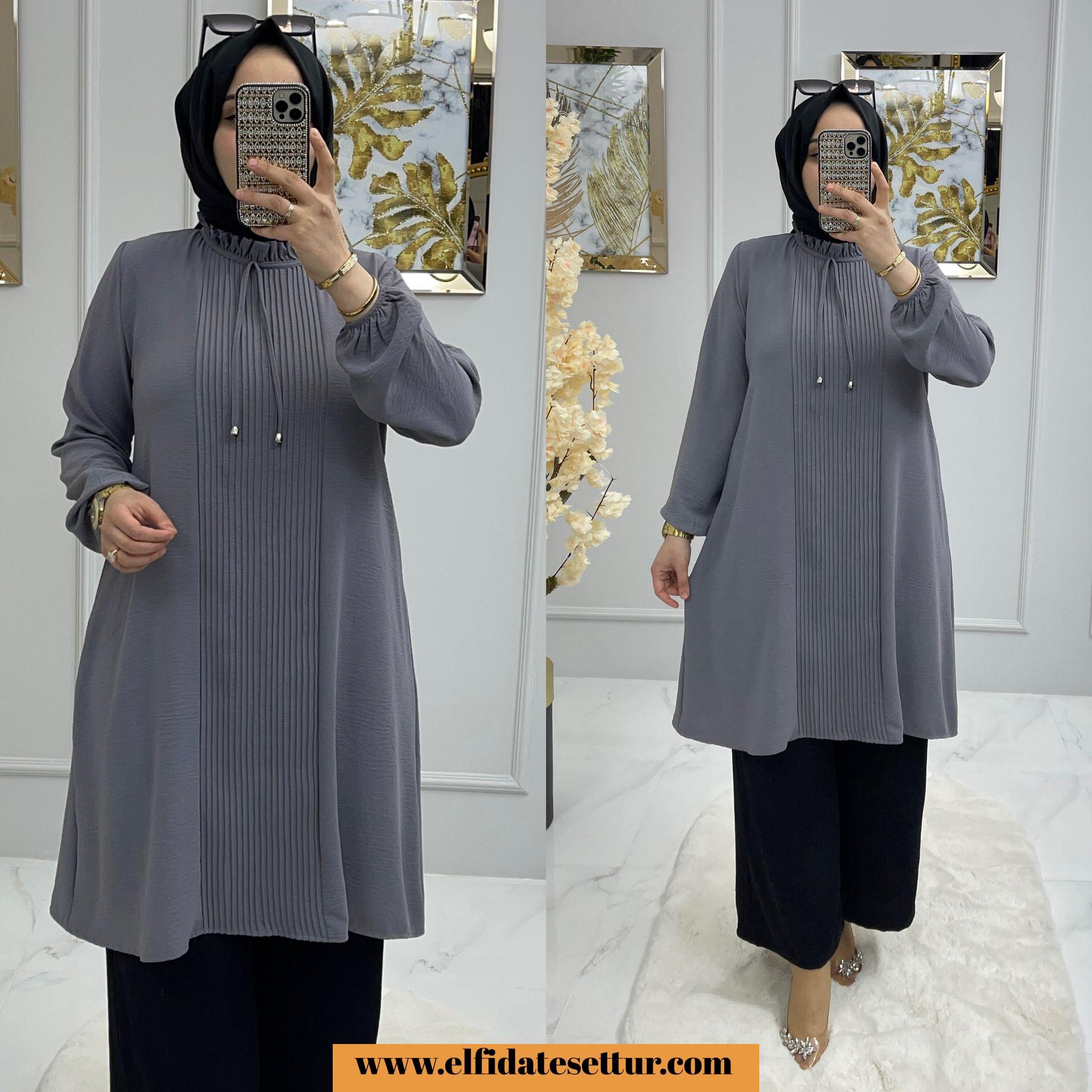 Büyük beden ayrobin derya tunik - Görsel 4