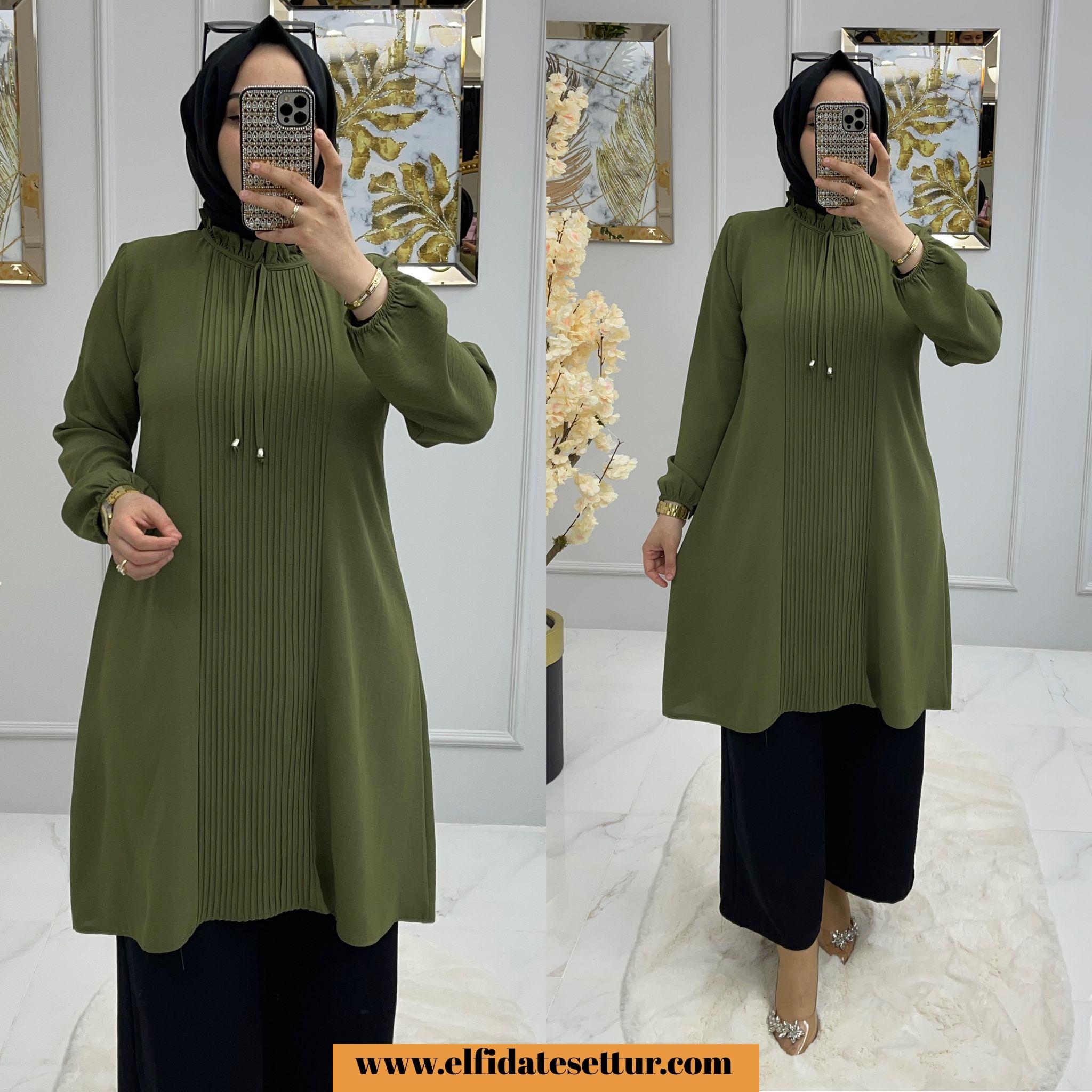 Büyük beden ayrobin derya tunik - Görsel 6