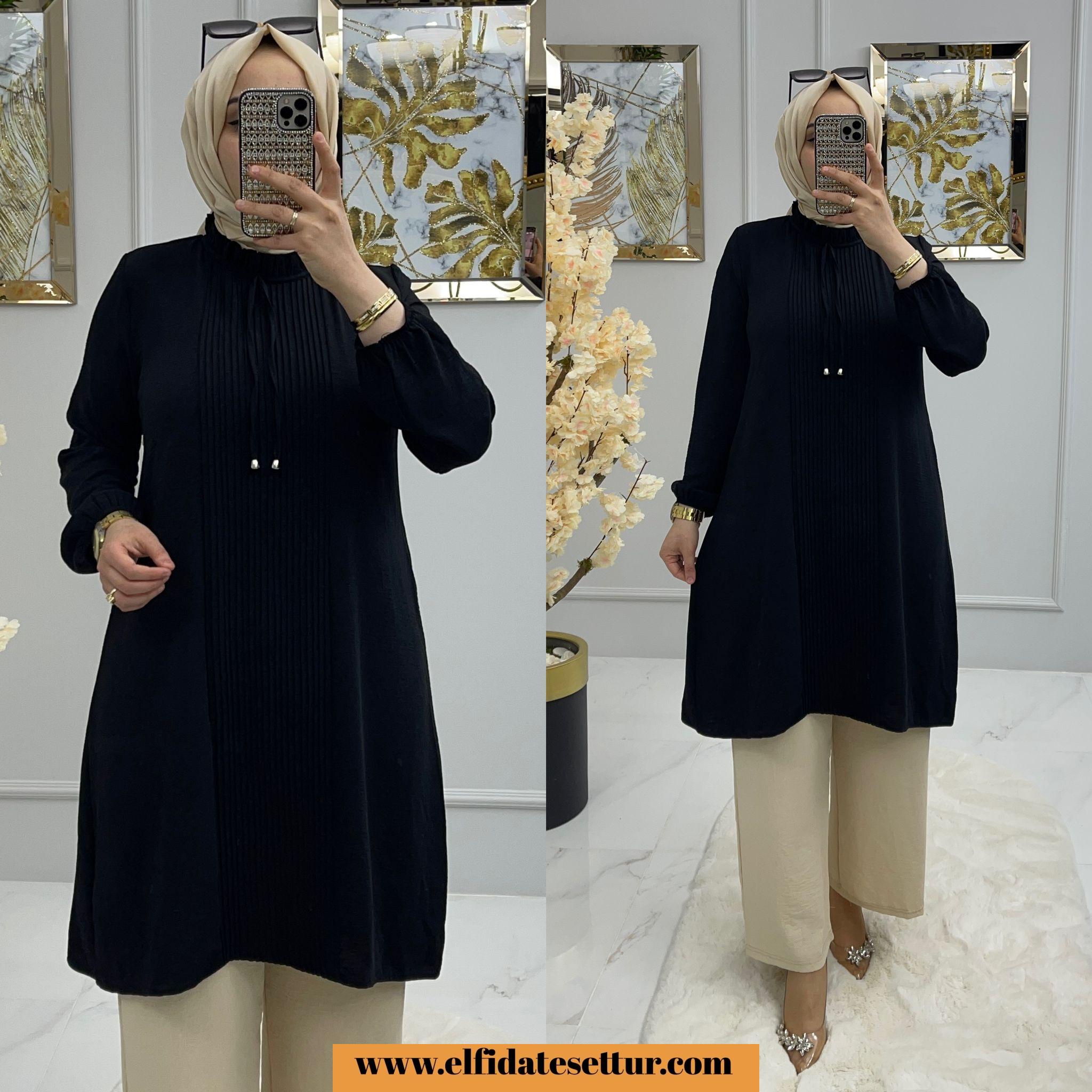 Büyük beden ayrobin derya tunik - Görsel 8