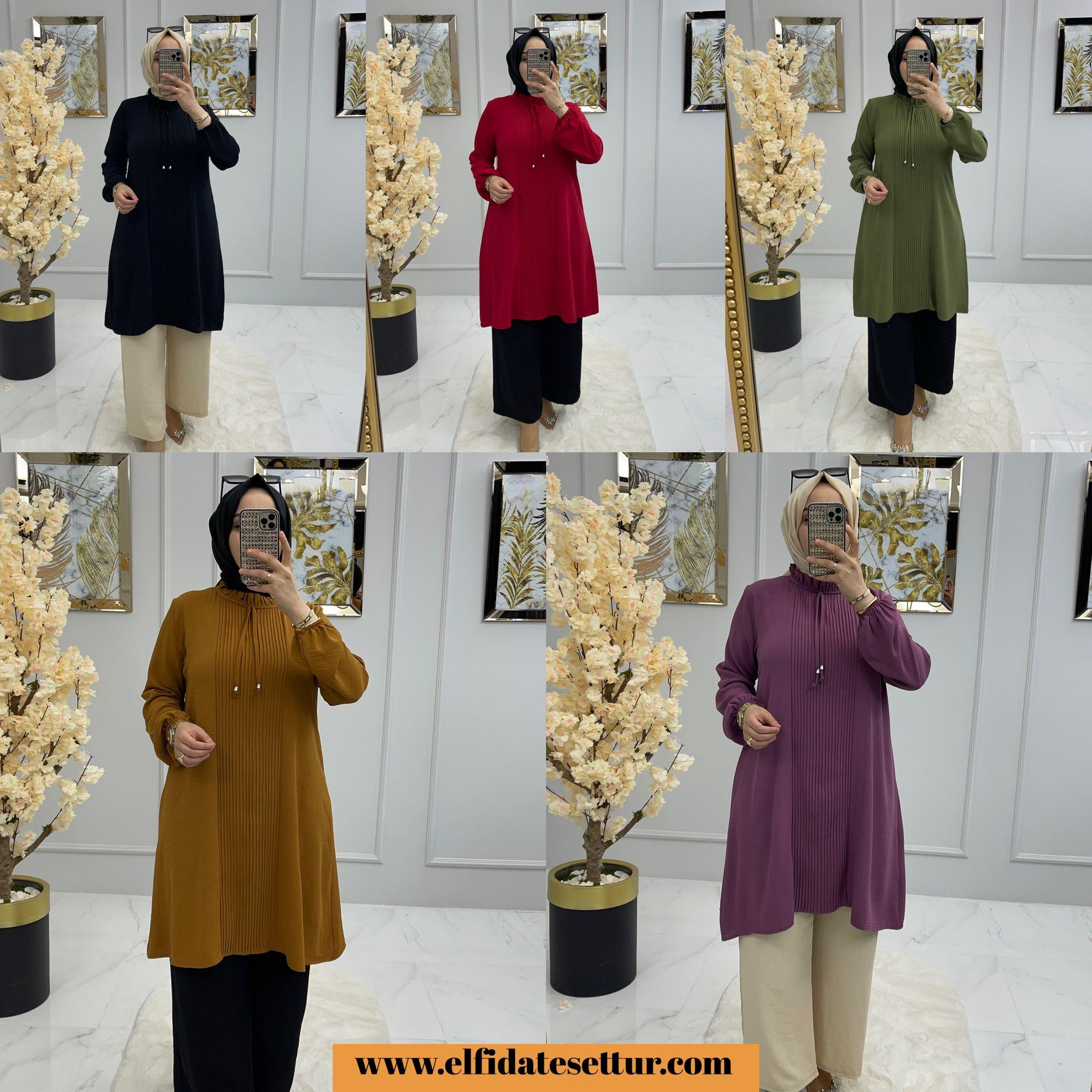 Büyük beden ayrobin derya tunik - Görsel 7