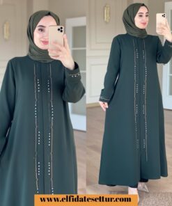 Büyük beden etamin krep ferace