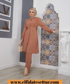 Ayrobin pantolonlu gülden takım