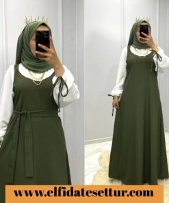 Dabıl krep kumaş dilan elbise