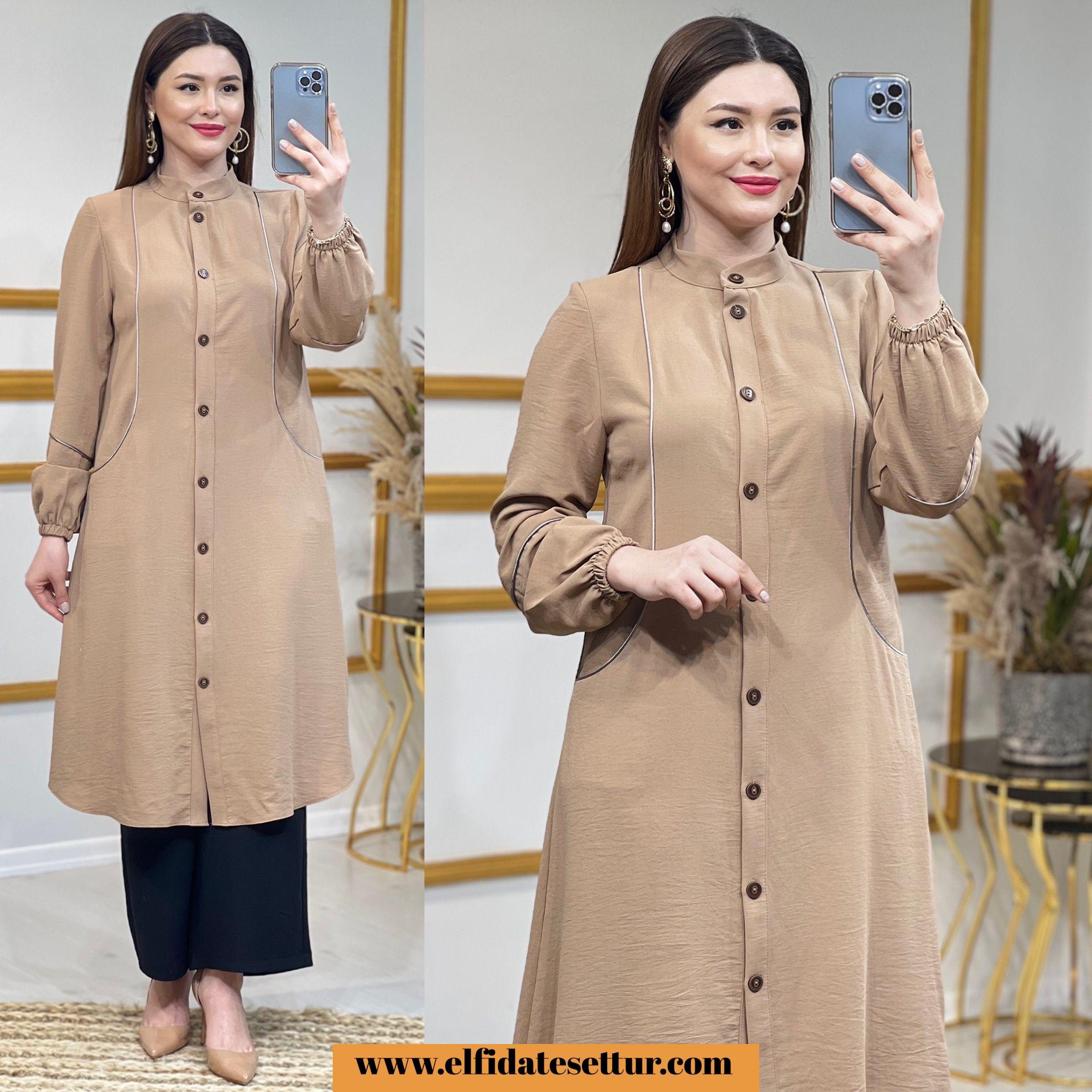 Prenses kumaş nurten tunik - Görsel 4