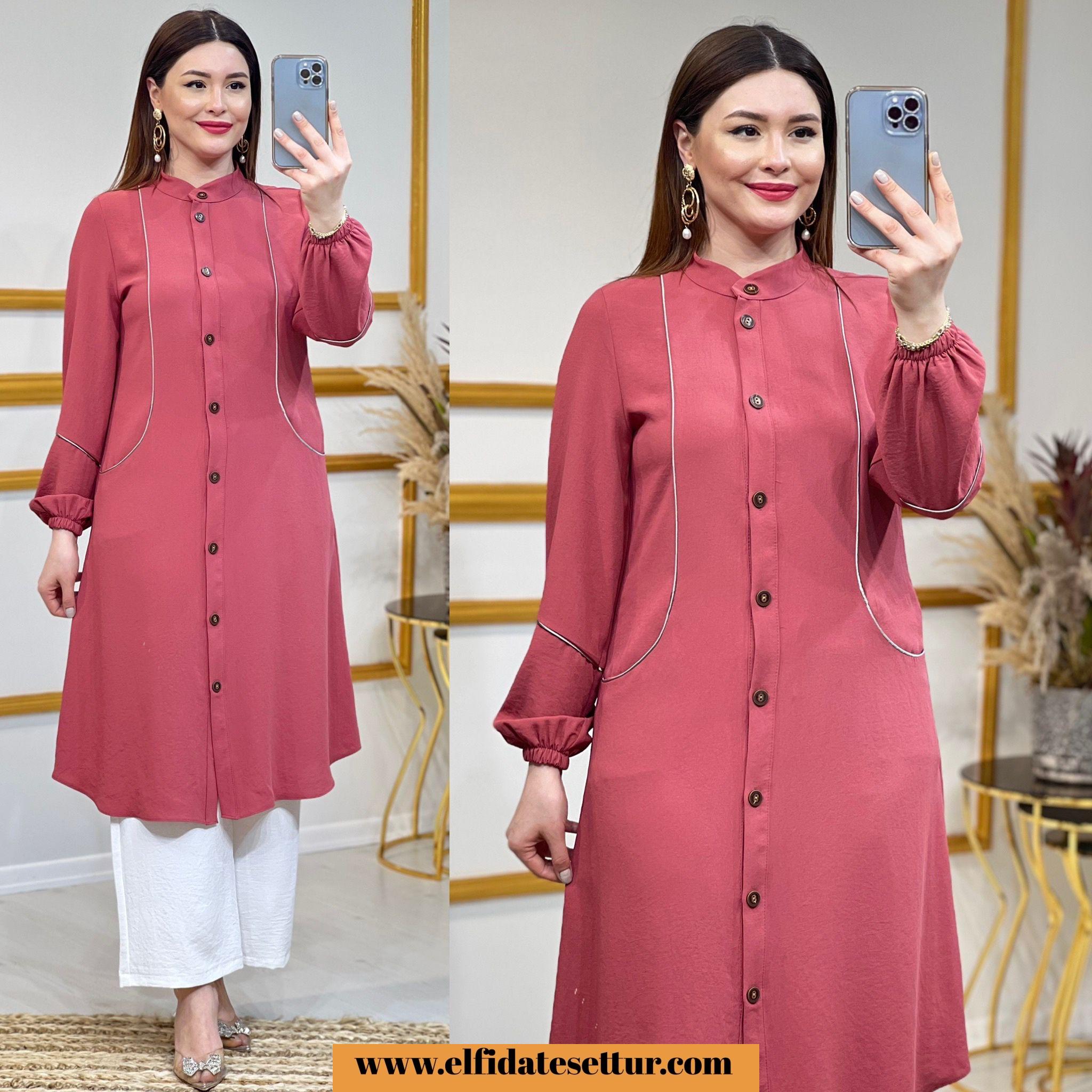 Prenses kumaş nurten tunik - Görsel 3