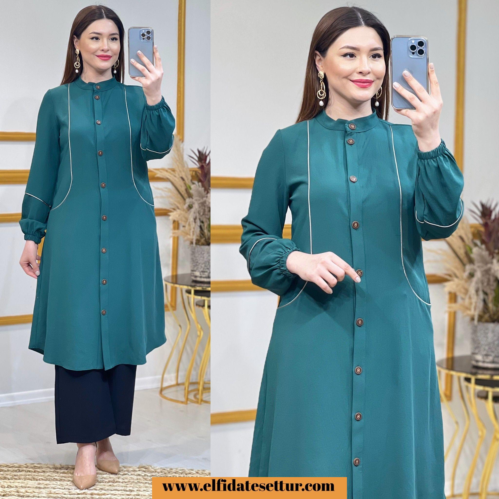 Prenses kumaş nurten tunik - Görsel 2