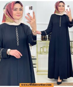 Rabia krep kumaş hayrunisa ferace