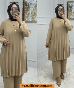 Ayrobin linet pantolonlu takım