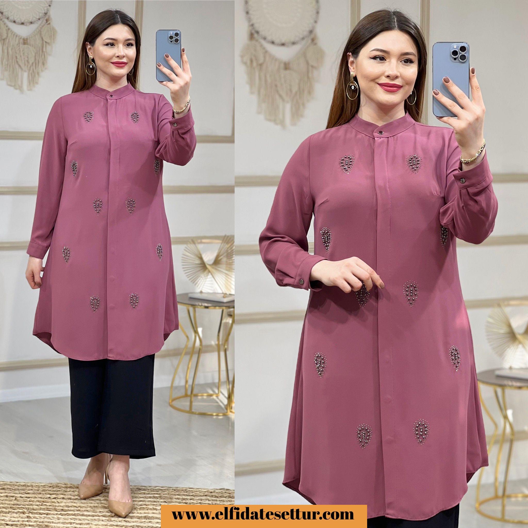 Pırlanta kumaş almila tunik - Görsel 5