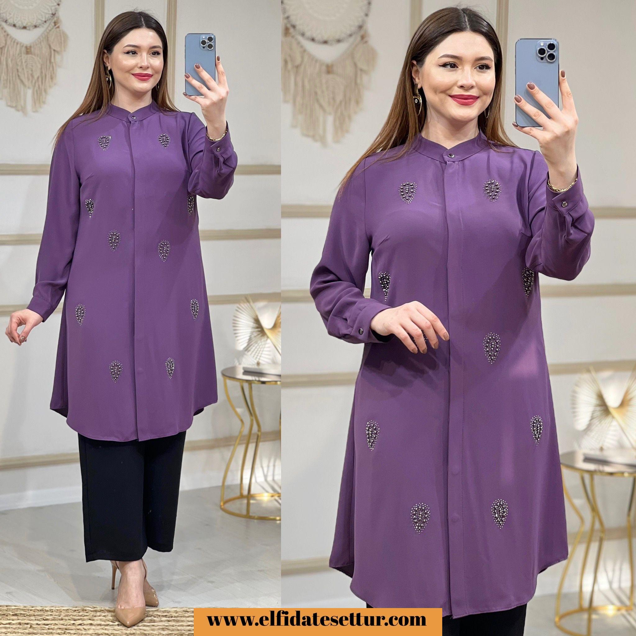 Pırlanta kumaş almila tunik - Görsel 3