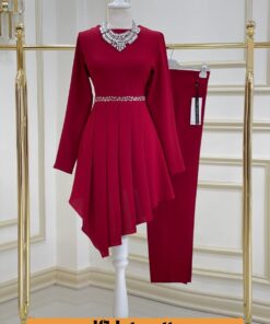 İthal krep kumaş mahinur takım