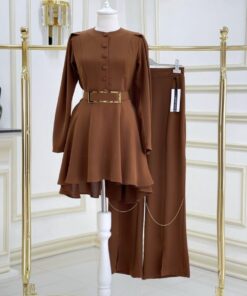 İthal krep kumaş beyza takım