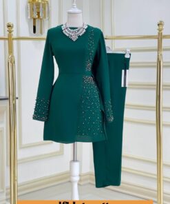 İthal krep kumaş dolunay takım