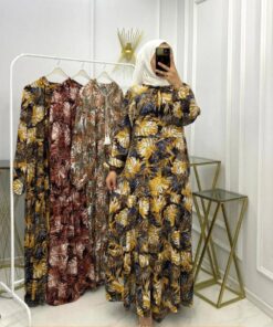 Terletmeyen viskon ada elbise