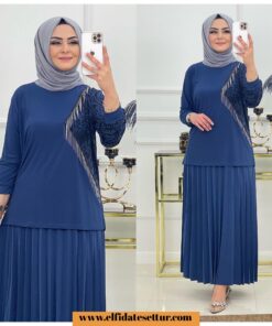 Sandy kumaş şenay etekli takım