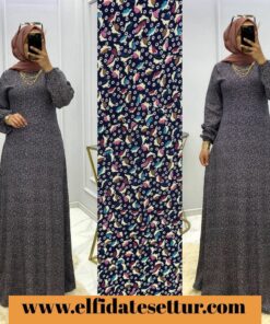 Viskon kumaş asu elbise