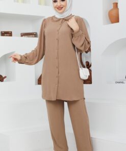 Ayrobin krep bebe yaka takım