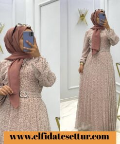 Büyük beden beyza şifon elbise