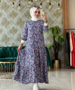 Viskon yasmin elbise