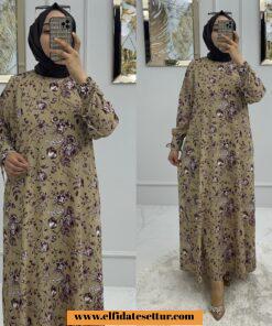 Belmando kumaş helin elbise