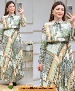 Şifon ulviye elbise