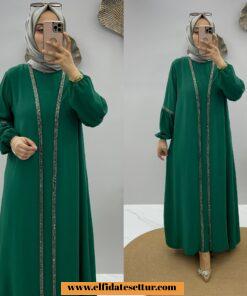 Ayrobin kumaş masal elbise takım