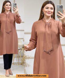 Büyük beden kreplin kumaş tunik