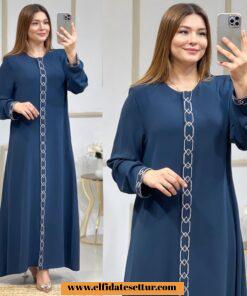 Büyük beden rabia kumaş ferace