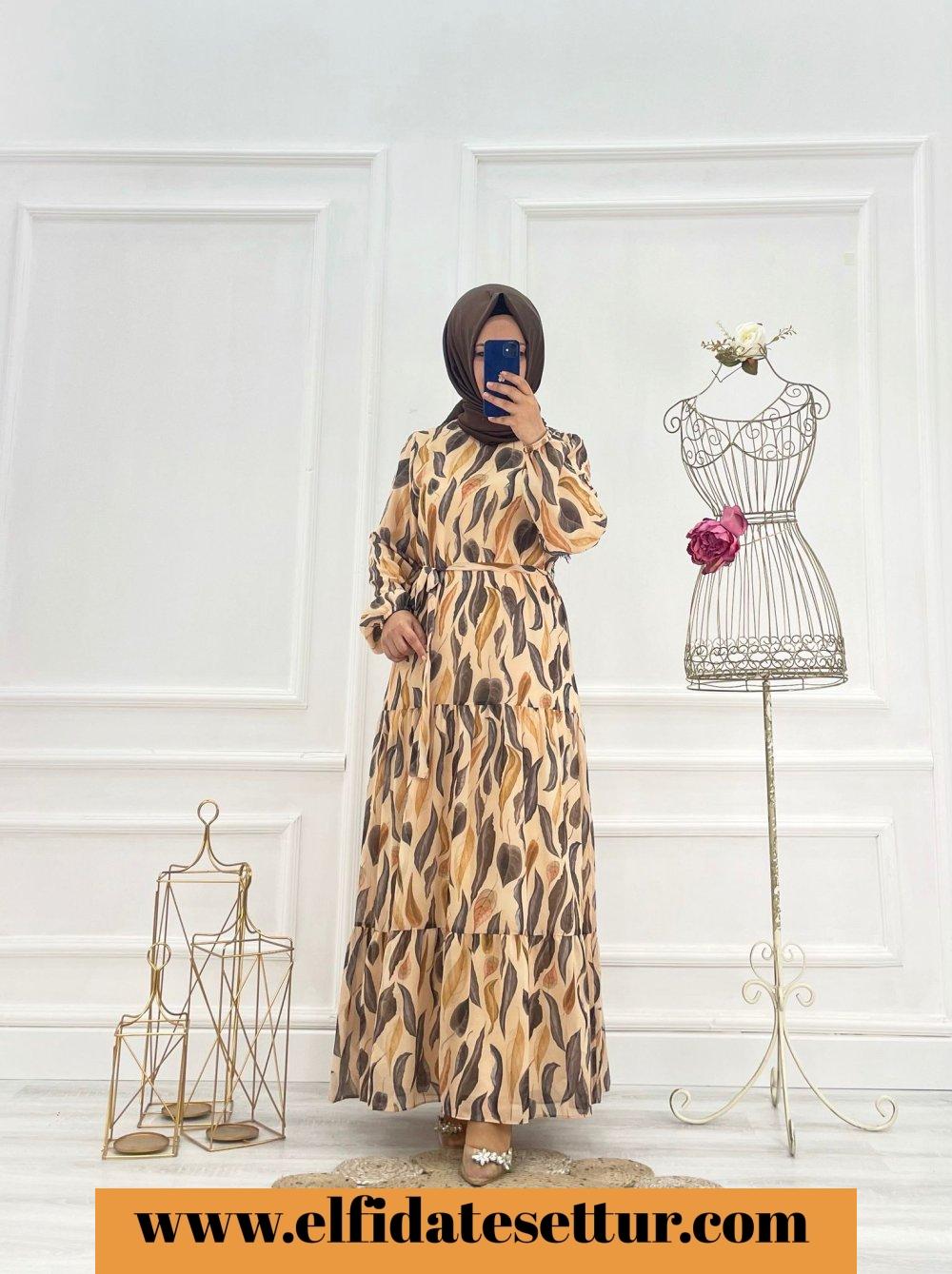 Yaprak elbise - Görsel 3