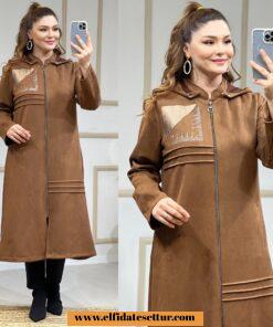 Büyük beden süet kumaş kap