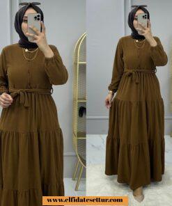 Kadife yankı elbise