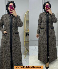 Büyük beden fulya dokuma ferace