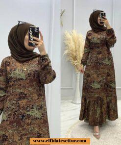 Belmando kumaş ayliz elbise