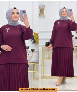 Scuba krep etekli esra takım