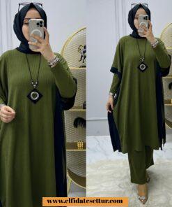 Kaşkorse tesettür berfu takım