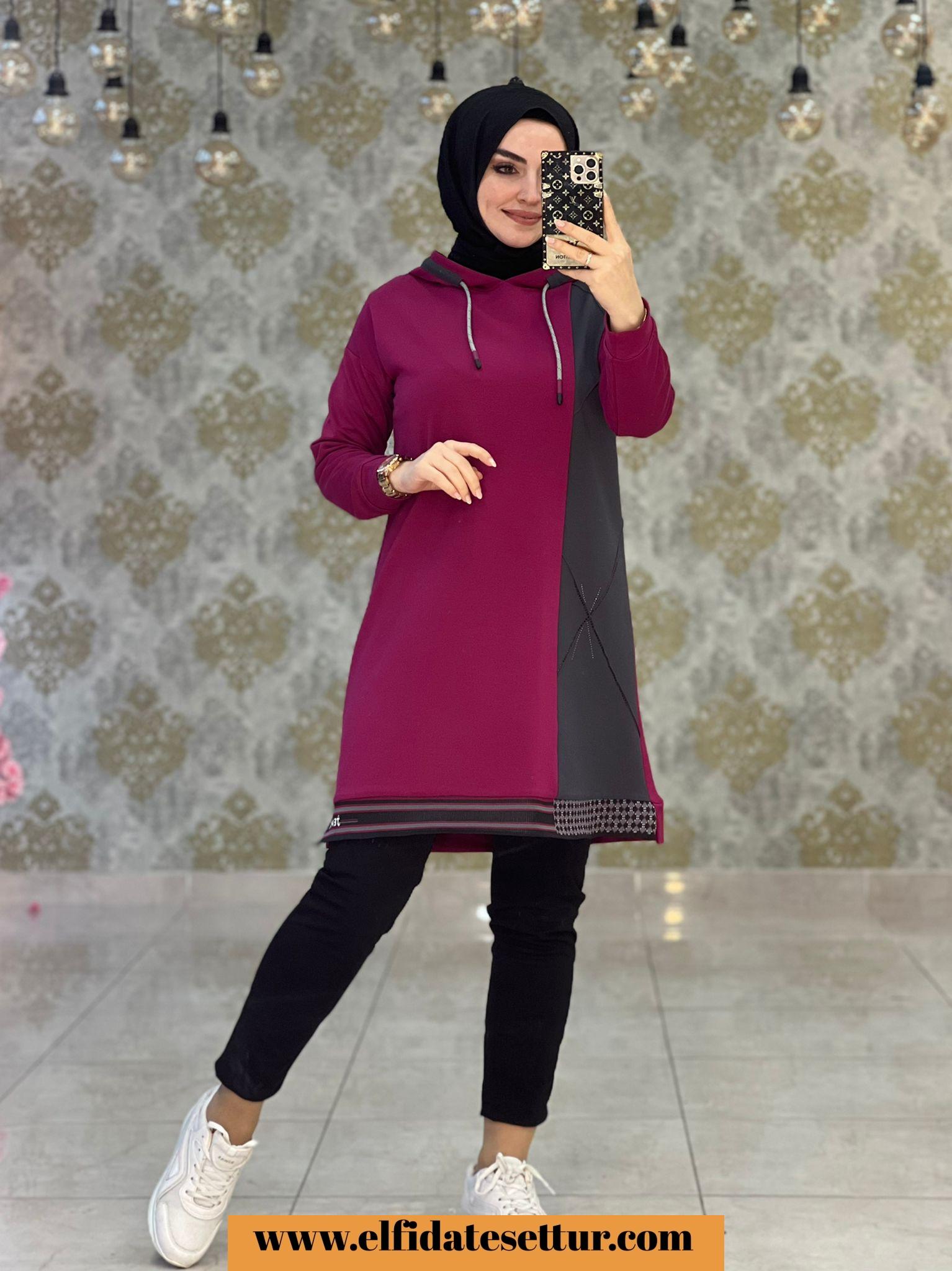 Tesettür melike tunik - Görsel 4