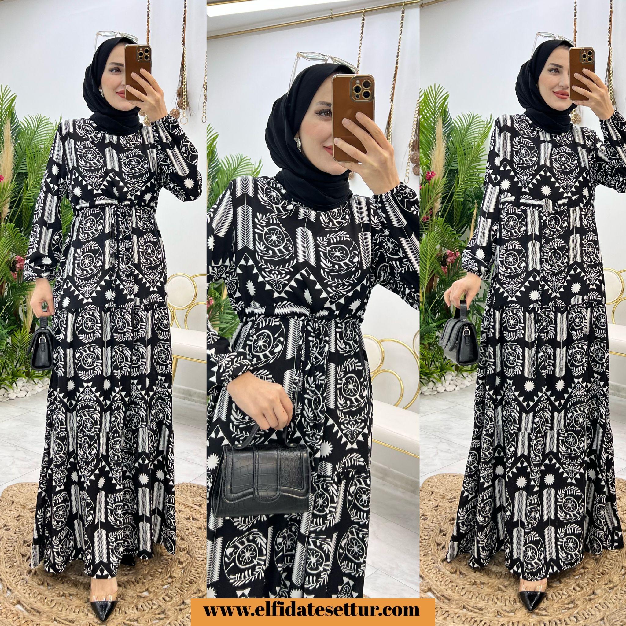 Viskon kıymet elbise - Görsel 2