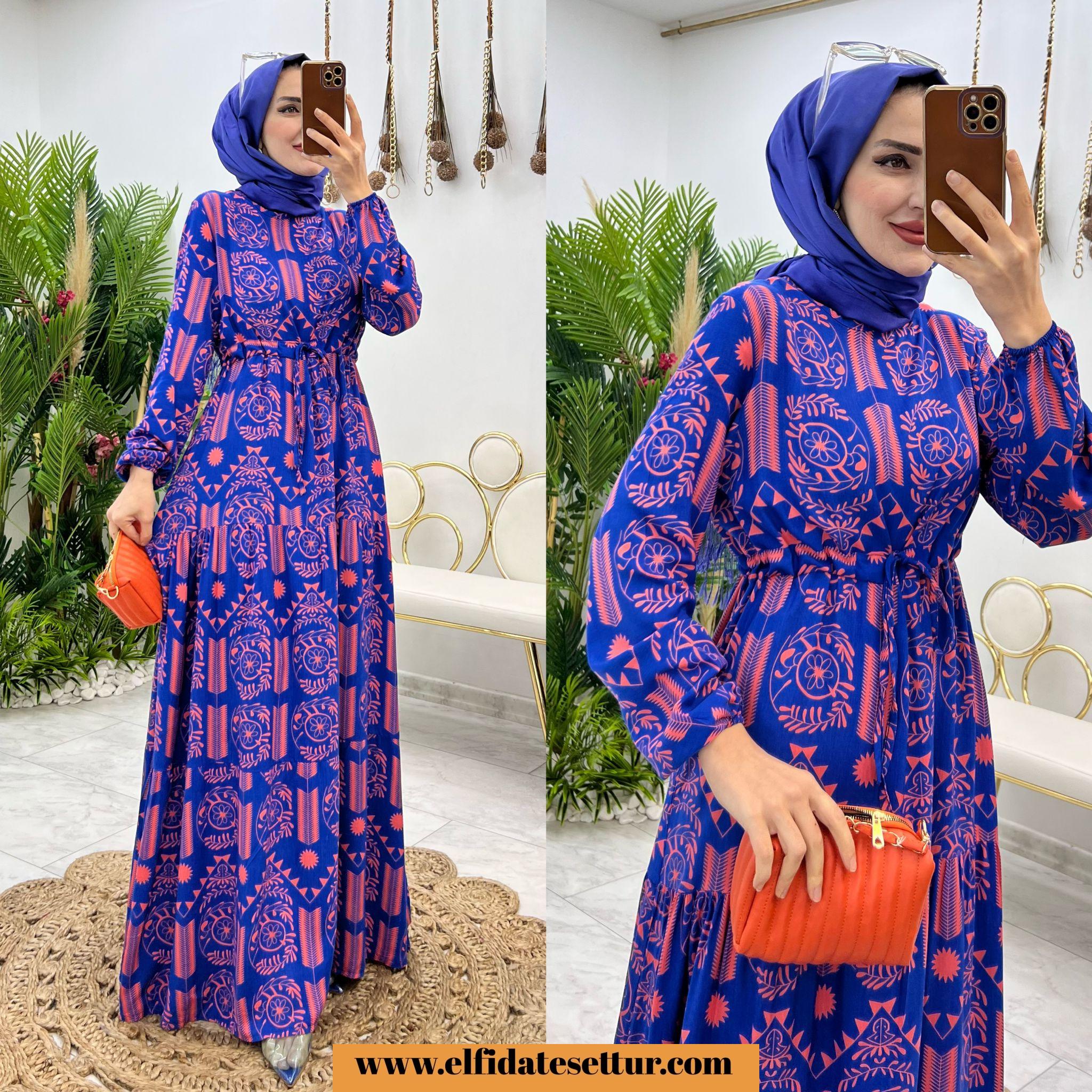 Viskon kıymet elbise - Görsel 3