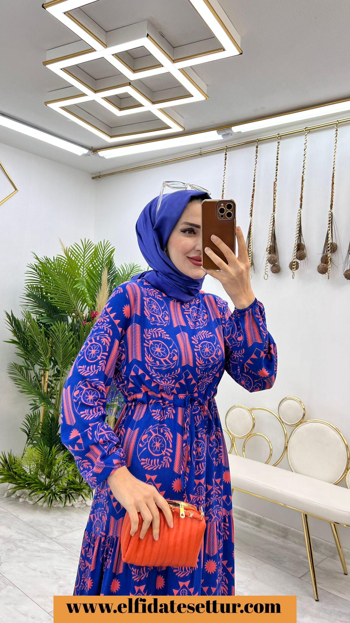 Viskon kıymet elbise - Görsel 4