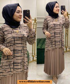 Tilda kumaş dora etekli takım