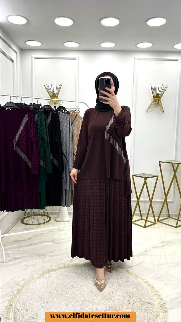 Tilda sandy züleyha etekli takım - Görsel 7