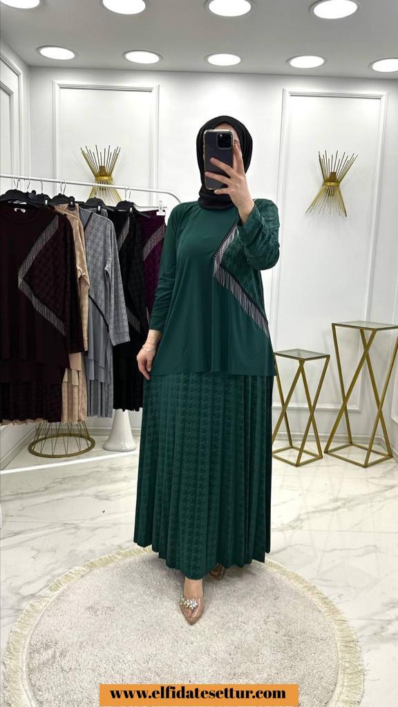 Tilda sandy züleyha etekli takım - Görsel 6