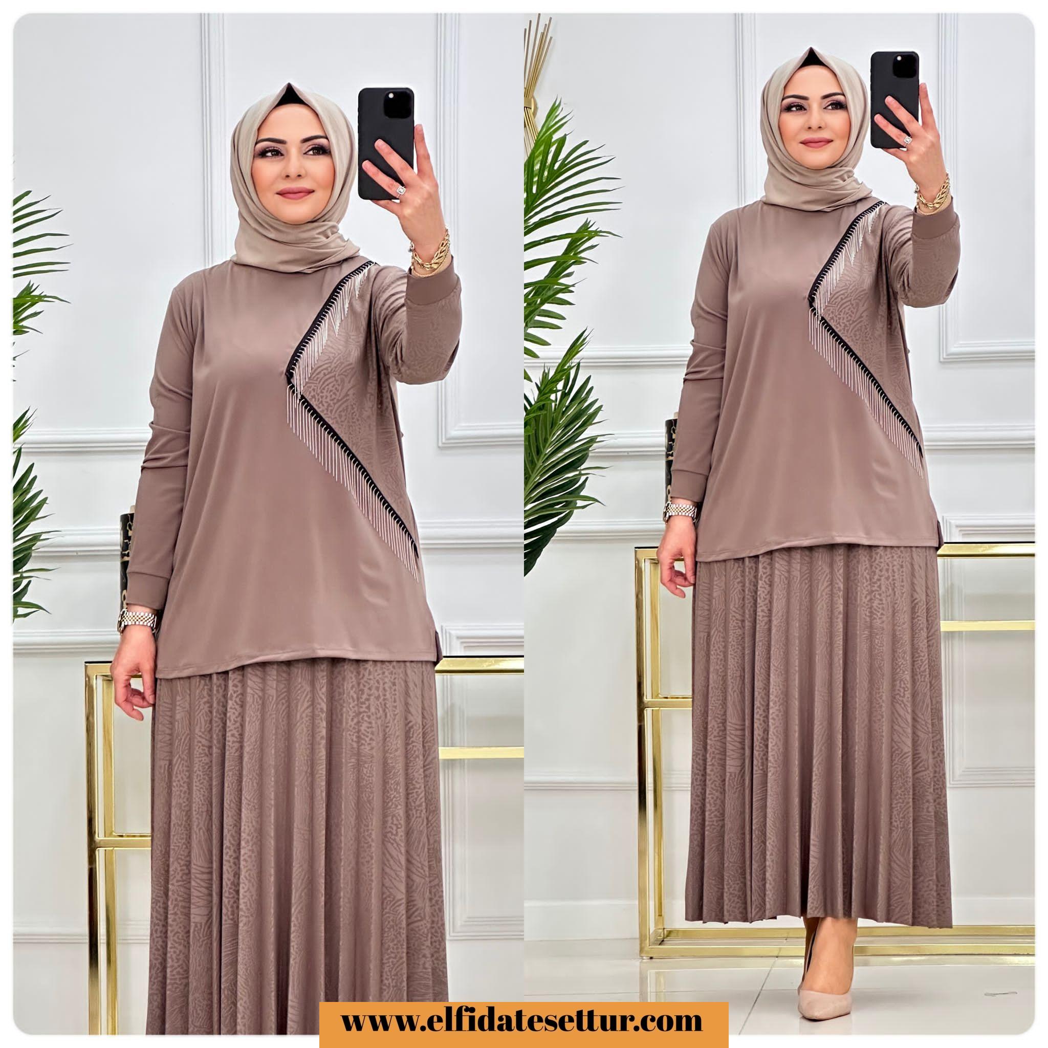 Sandy kumaş şenay etekli takım